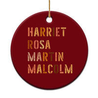 Black History Leaders Ceramic Ornament Harriet Rosa Martin Malcolm - Wonder Print Shop