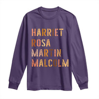 Black History Leaders Long Sleeve Shirt Harriet Rosa Martin Malcolm - Wonder Print Shop