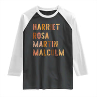 Black History Leaders Raglan Shirt Harriet Rosa Martin Malcolm - Wonder Print Shop