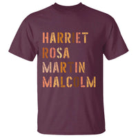 Black History Leaders T Shirt Harriet Rosa Martin Malcolm - Wonder Print Shop
