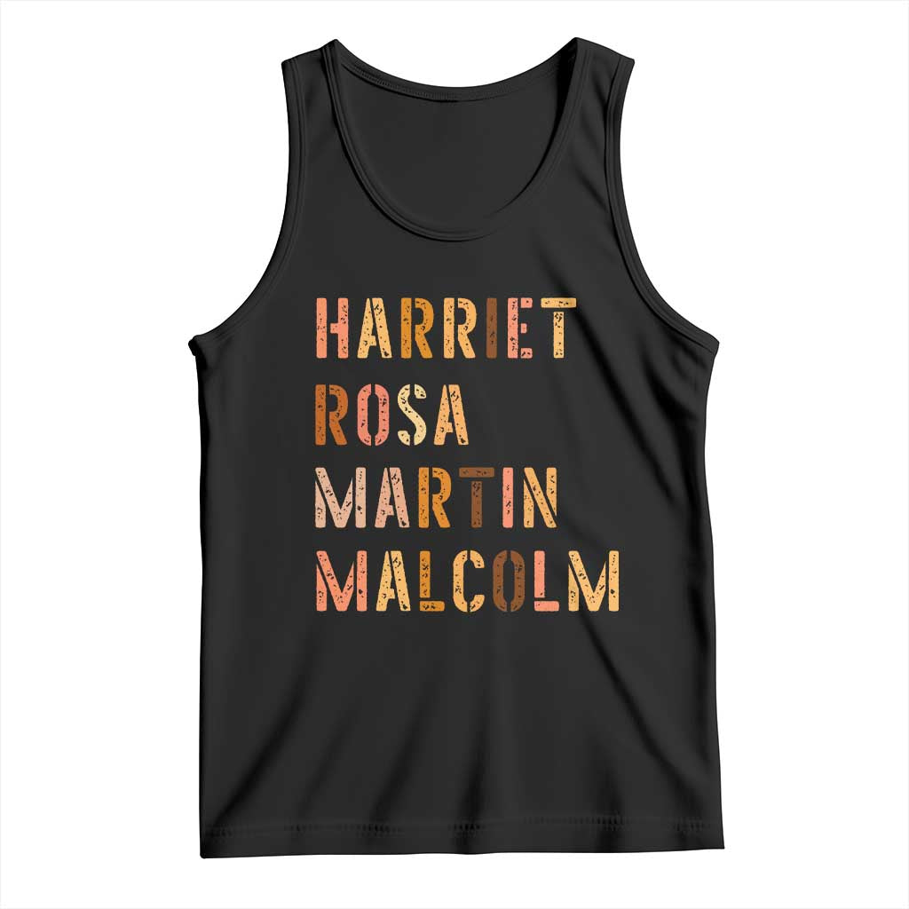 Black History Leaders Tank Top Harriet Rosa Martin Malcolm - Wonder Print Shop