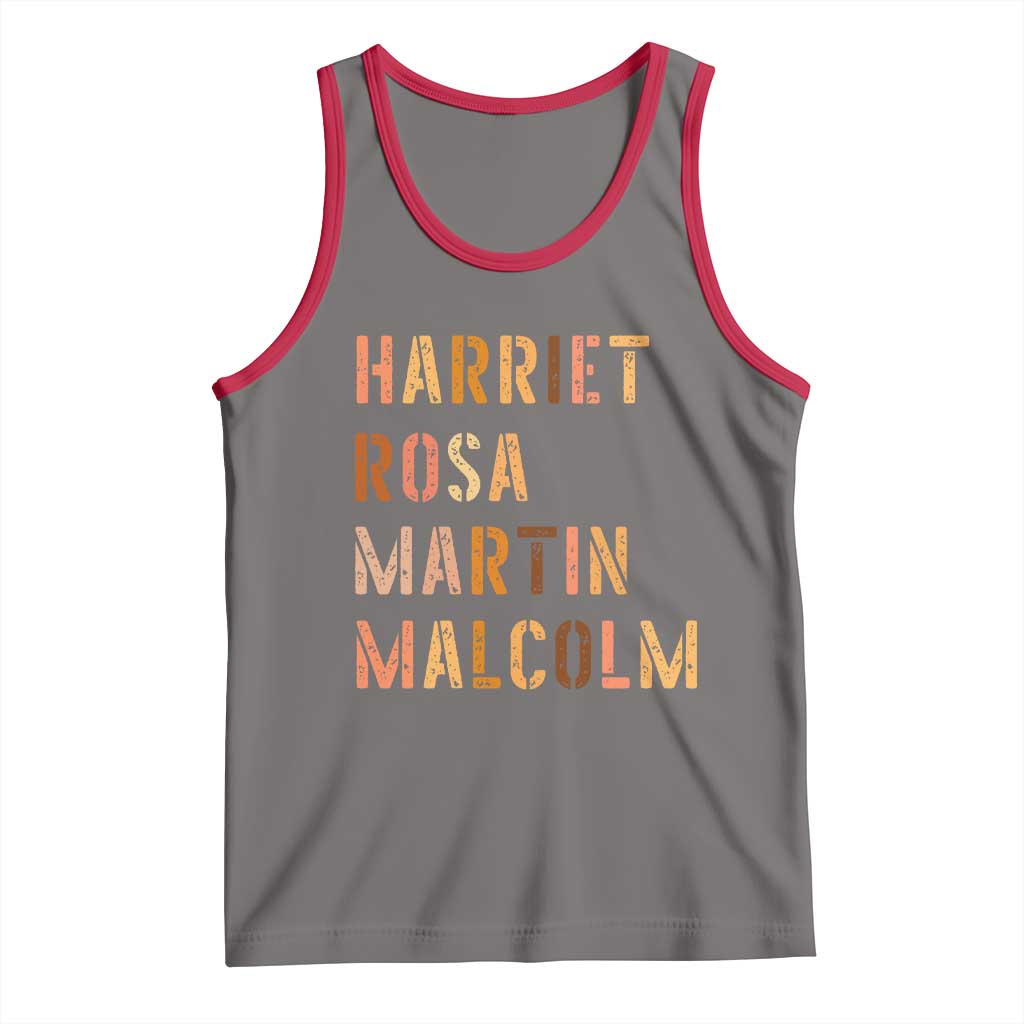 Black History Leaders Tank Top Harriet Rosa Martin Malcolm - Wonder Print Shop