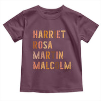 Black History Leaders Toddler T Shirt Harriet Rosa Martin Malcolm - Wonder Print Shop