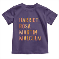 Black History Leaders Toddler T Shirt Harriet Rosa Martin Malcolm - Wonder Print Shop