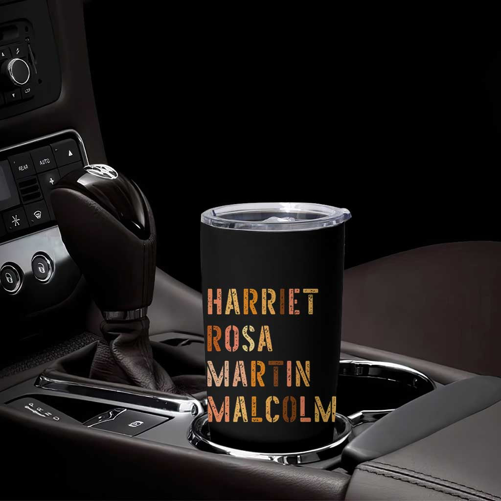 Black History Leaders Tumbler Cup Harriet Rosa Martin Malcolm - Wonder Print Shop