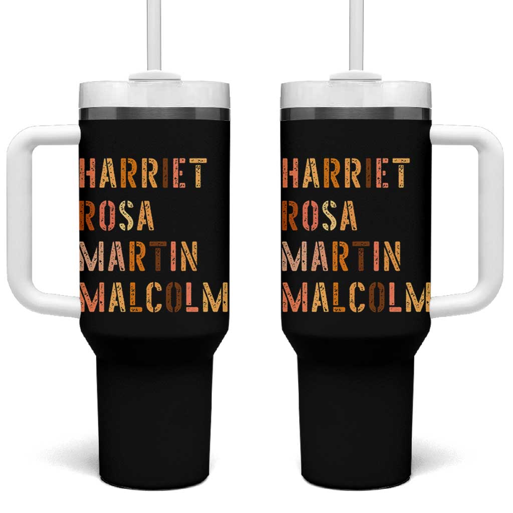 Black History Leaders Tumbler With Handle Harriet Rosa Martin Malcolm - Wonder Print Shop