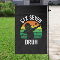 67 Bruh St Patricks Day Garden Flag Funny Six Seven Boys Kids Dabbing Meme