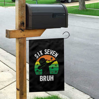 67 Bruh St Patricks Day Garden Flag Funny Six Seven Boys Kids Dabbing Meme