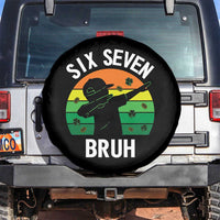 67 Bruh St Patricks Day Spare Tire Cover Funny Six Seven Boys Kids Dabbing Meme