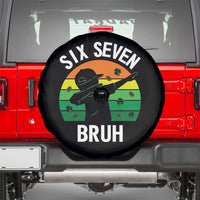 67 Bruh St Patricks Day Spare Tire Cover Funny Six Seven Boys Kids Dabbing Meme