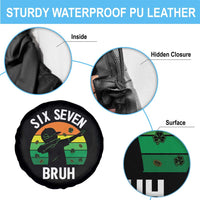 67 Bruh St Patricks Day Spare Tire Cover Funny Six Seven Boys Kids Dabbing Meme