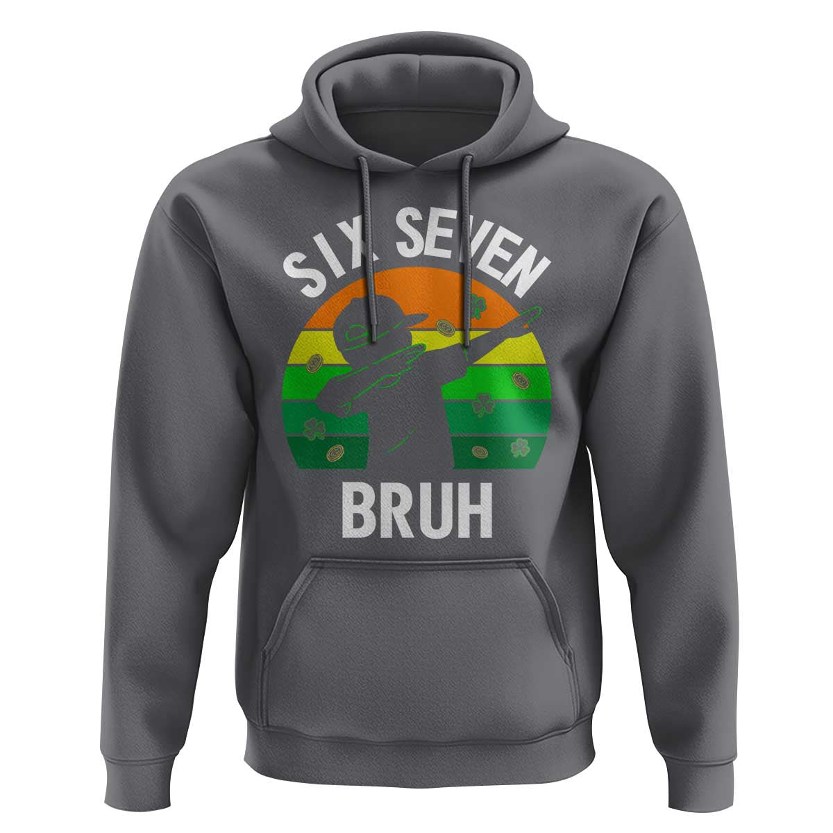 67 Bruh St Patricks Day Hoodie Funny Six Seven Boys Kids Dabbing Meme