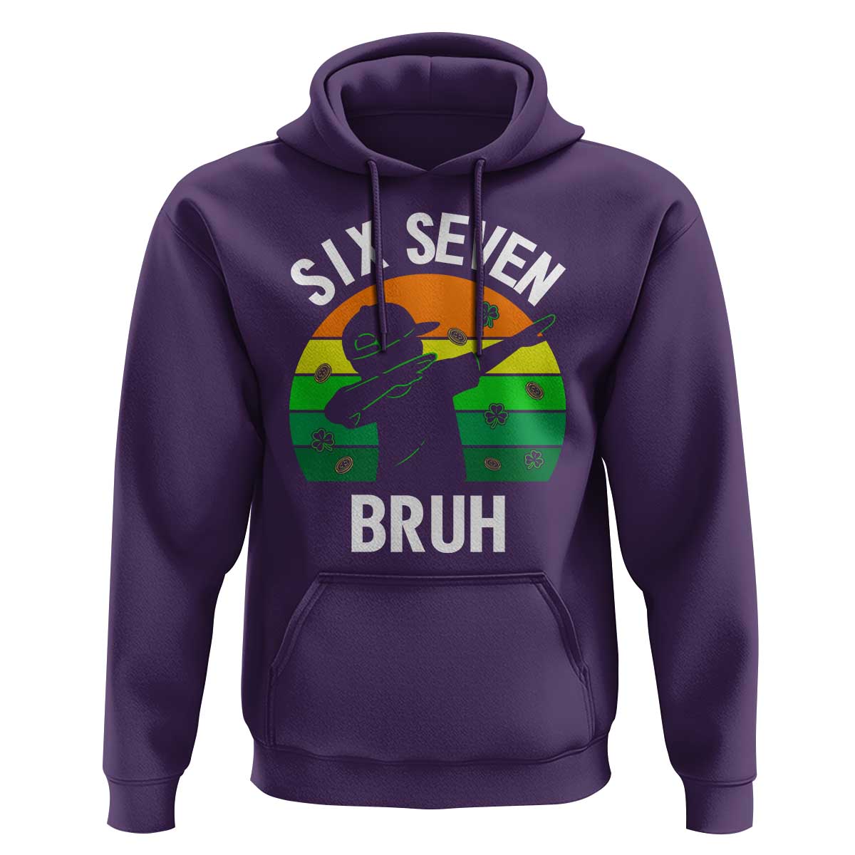 67 Bruh St Patricks Day Hoodie Funny Six Seven Boys Kids Dabbing Meme