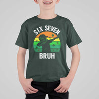 67 Bruh St Patricks Day T Shirt For Kid Funny Six Seven Boys Kids Dabbing Meme