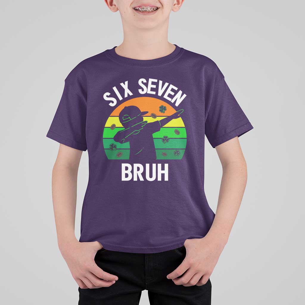 67 Bruh St Patricks Day T Shirt For Kid Funny Six Seven Boys Kids Dabbing Meme
