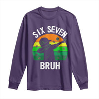 67 Bruh St Patricks Day Long Sleeve Shirt Funny Six Seven Boys Kids Dabbing Meme