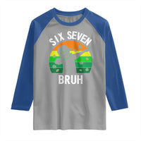 67 Bruh St Patricks Day Raglan Shirt Funny Six Seven Boys Kids Dabbing Meme