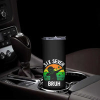 67 Bruh St Patricks Day Skinny Tumbler Funny Six Seven Boys Kids Dabbing Meme