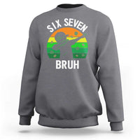 67 Bruh St Patricks Day Sweatshirt Funny Six Seven Boys Kids Dabbing Meme