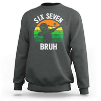 67 Bruh St Patricks Day Sweatshirt Funny Six Seven Boys Kids Dabbing Meme