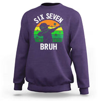 67 Bruh St Patricks Day Sweatshirt Funny Six Seven Boys Kids Dabbing Meme