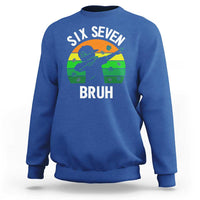 67 Bruh St Patricks Day Sweatshirt Funny Six Seven Boys Kids Dabbing Meme