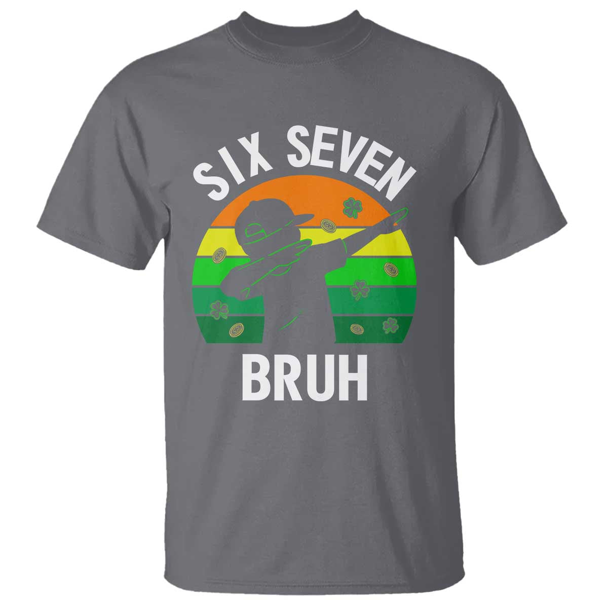 67 Bruh St Patricks Day T Shirt Funny Six Seven Boys Kids Dabbing Meme