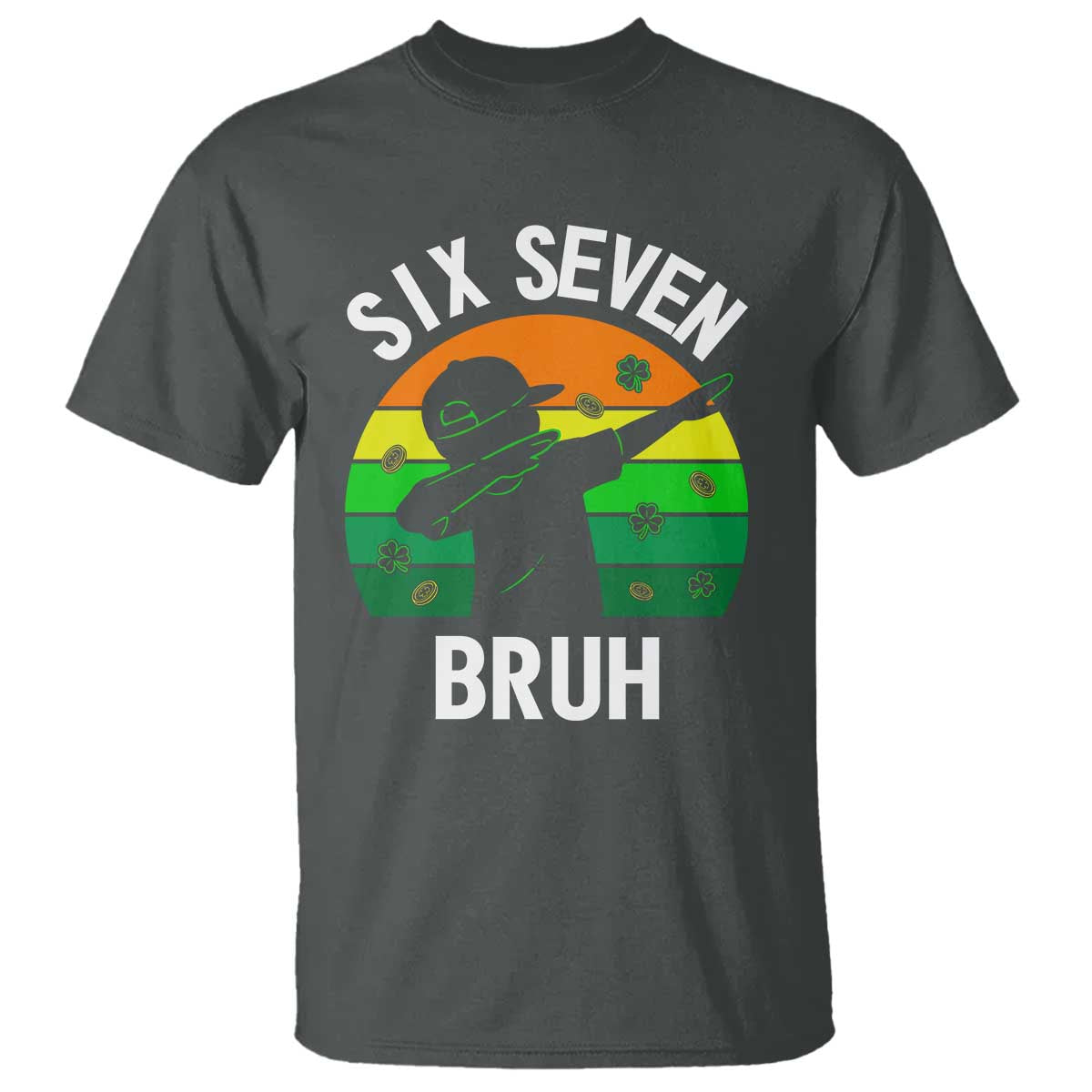 67 Bruh St Patricks Day T Shirt Funny Six Seven Boys Kids Dabbing Meme