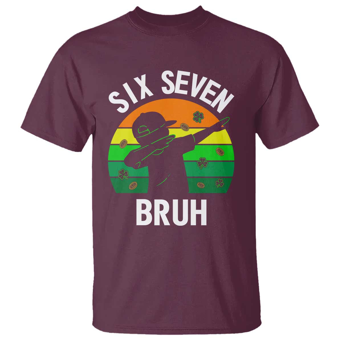 67 Bruh St Patricks Day T Shirt Funny Six Seven Boys Kids Dabbing Meme