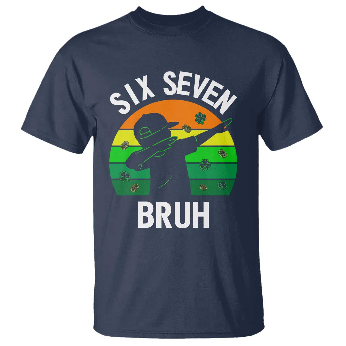 67 Bruh St Patricks Day T Shirt Funny Six Seven Boys Kids Dabbing Meme