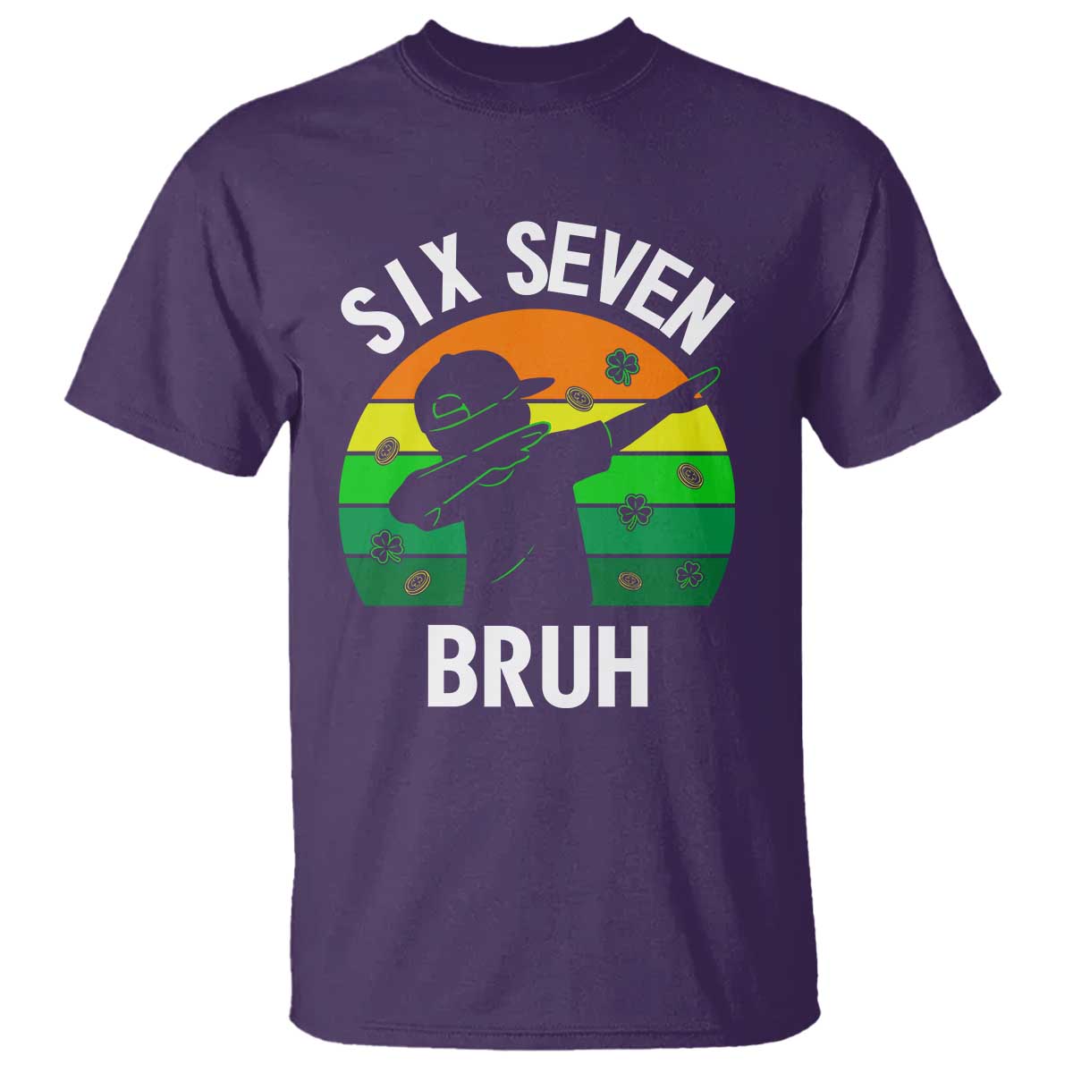 67 Bruh St Patricks Day T Shirt Funny Six Seven Boys Kids Dabbing Meme