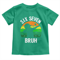 67 Bruh St Patricks Day Toddler T Shirt Funny Six Seven Boys Kids Dabbing Meme