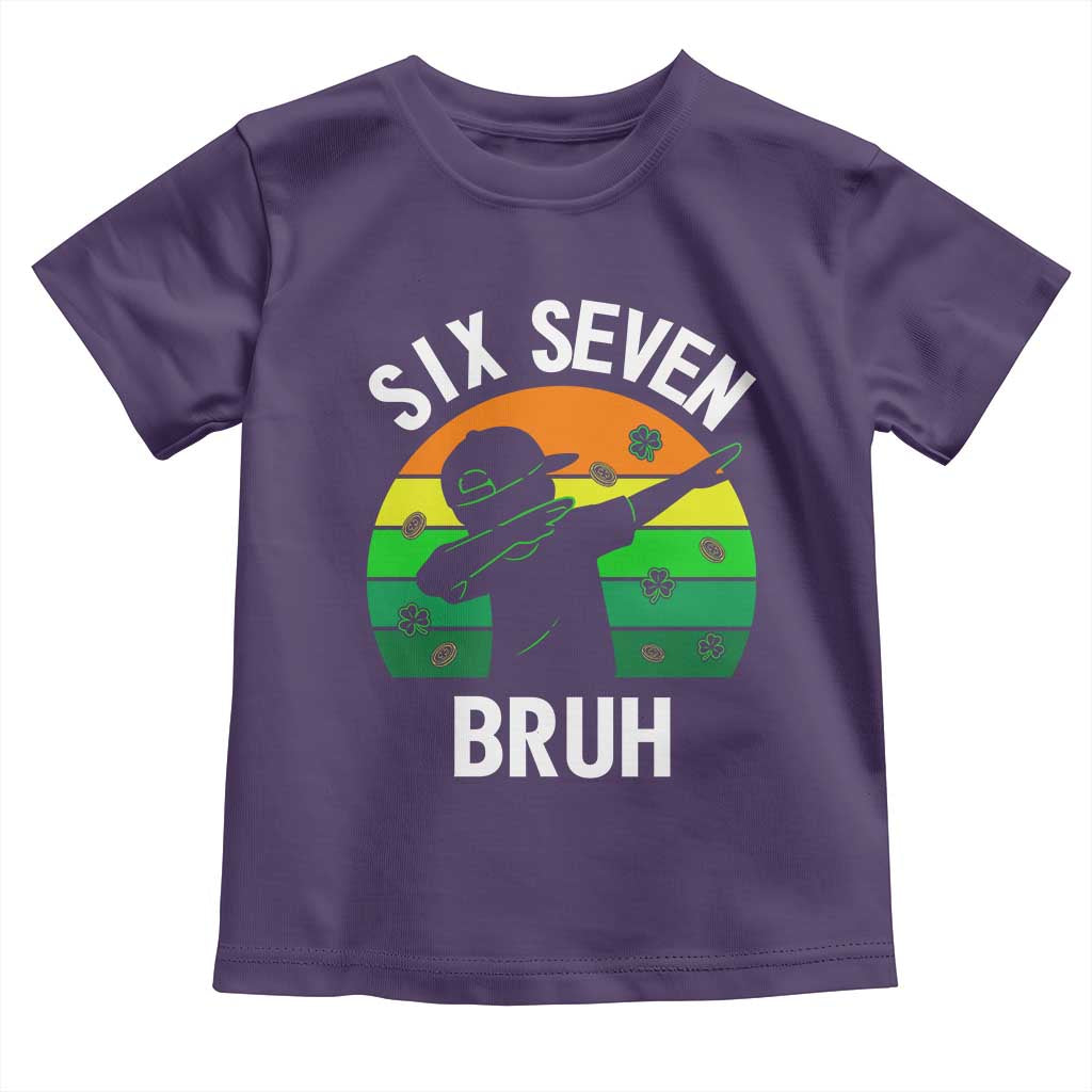 67 Bruh St Patricks Day Toddler T Shirt Funny Six Seven Boys Kids Dabbing Meme