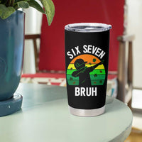 67 Bruh St Patricks Day Tumbler Cup Funny Six Seven Boys Kids Dabbing Meme