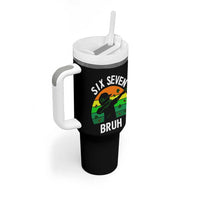 67 Bruh St Patricks Day Tumbler With Handle Funny Six Seven Boys Kids Dabbing Meme