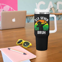 67 Bruh St Patricks Day Tumbler With Handle Funny Six Seven Boys Kids Dabbing Meme