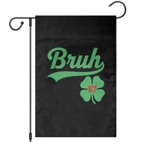 67 Bruh St Patricks Day Garden Flag Funny Six Seven Shamrock Meme