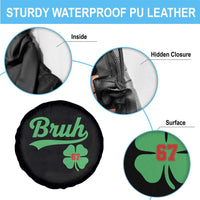 67 Bruh St Patricks Day Spare Tire Cover Funny Six Seven Shamrock Meme