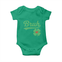 67 Bruh St Patricks Day Baby Onesie Funny Six Seven Shamrock Meme