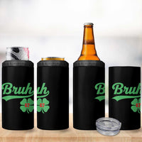 67 Bruh St Patricks Day 4 in 1 Can Cooler Tumbler Funny Six Seven Shamrock Meme