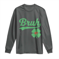 67 Bruh St Patricks Day Long Sleeve Shirt Funny Six Seven Shamrock Meme