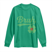 67 Bruh St Patricks Day Long Sleeve Shirt Funny Six Seven Shamrock Meme