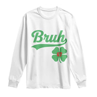67 Bruh St Patricks Day Long Sleeve Shirt Funny Six Seven Shamrock Meme