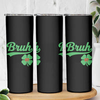 67 Bruh St Patricks Day Skinny Tumbler Funny Six Seven Shamrock Meme
