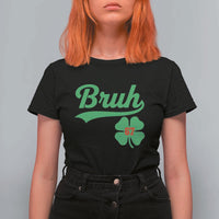 67 Bruh St Patricks Day T Shirt For Women Funny Six Seven Shamrock Meme