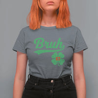 67 Bruh St Patricks Day T Shirt For Women Funny Six Seven Shamrock Meme