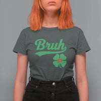 67 Bruh St Patricks Day T Shirt For Women Funny Six Seven Shamrock Meme