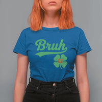 67 Bruh St Patricks Day T Shirt For Women Funny Six Seven Shamrock Meme