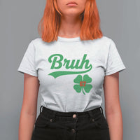 67 Bruh St Patricks Day T Shirt For Women Funny Six Seven Shamrock Meme