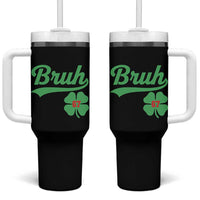 67 Bruh St Patricks Day Tumbler With Handle Funny Six Seven Shamrock Meme